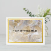 アートイメージ金ゴールドメタリックフォイル縁どカードの追加 箔シーズンカード (立ち正面)