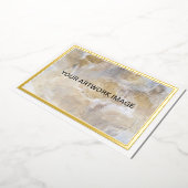 アートイメージ金ゴールドメタリックフォイル縁どカードの追加 箔シーズンカード (回転した状態)