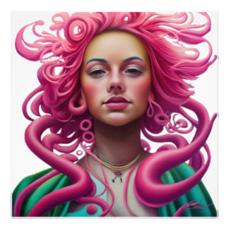 アートイラストマンガポートレートPopArt サイケデリック フォトプリント