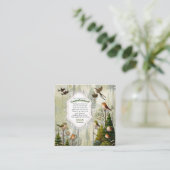 アートイラストレーションモダンのスタイルの単純な鳥 エンクロージャーカード (スタンド正面)