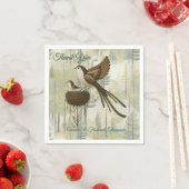 アートイラストレーションモダンのスタイルの単純な鳥 スタンダードカクテルナプキン (インサイチュ)