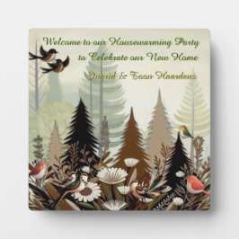 アートイラストレーションモダンのスタイルの単純な鳥 フォトプラーク