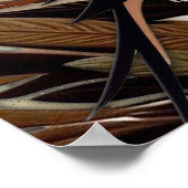 アートイラストレーションモダンのスタイルの単純な鳥 ポスター (角)