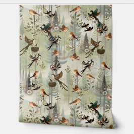 アートイラストレーションモダンのスタイルの単純な鳥 壁紙