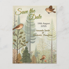 アートイラストレーションモダンのスタイルの単純な鳥 案内ポストカード