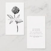 アートインクミニマリスト花植物園 予約カード (正面/裏面)