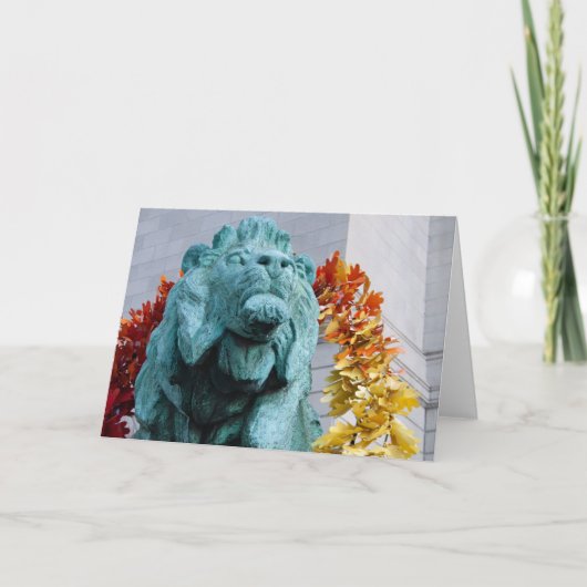 アートインスティテュートライオン – ホリデーカ空白のード() カード (正面)