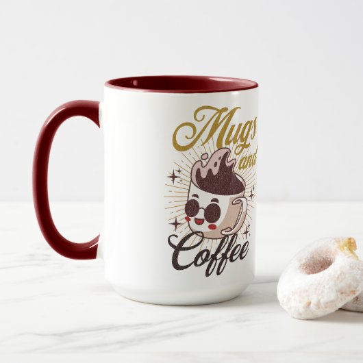 アートインスパイア飲み物用品 マグカップ (ドーナツ付き)