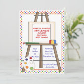 アートイーゼル招待状。 招待状 (スタンド正面)