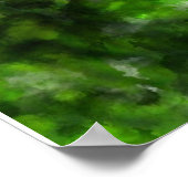 アートウォーターカラーパロットグリーンインパケエギフト ポスター (角)