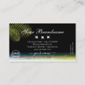アートウォーター・カラー葉パーム・ダイヤモンドとロゴ 名刺 (裏面)