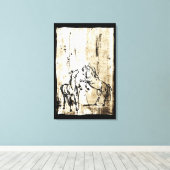 アートウマ科の飼育馬 キャンバスプリント (インサイチュ (ウッドフロア))