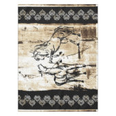 アートウマ科の飼育馬 テーブルクロス (正面)