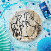 アートウマ科の飼育馬 ペーパープレート (パーティー)