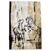 アートウマ科の飼育馬 ミディアムペーパーバッグ (正面)