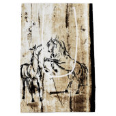 アートウマ科の飼育馬 ミディアムペーパーバッグ (裏面)