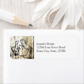 アートウマ科の飼育馬 ラベル (インサイチュ)