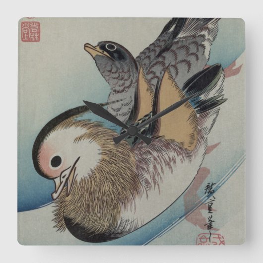 アートウ日本のォールクロック スクエア壁時計 (正面)