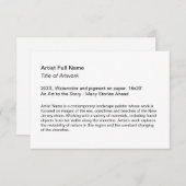 アートエキシビションアートショープラカード サンキューカード (正面/裏面)