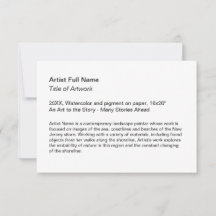 アートエキシビションアートショープラカード