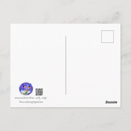 アートエスニックウクライナの村のはがき ポストカード (裏面)