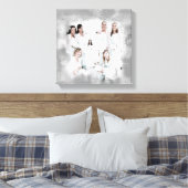 アートエフェクトファミリーフォト結婚ズポートレート キャンバスプリント (インサイチュ (寝室))