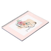 アートエレガントデザインスパイラルフォトノートブック80ページ ノートブック (左側)