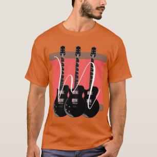 アートエレクポップ・アートのティギターオレンジモノグラムイニシャル Tシャツ