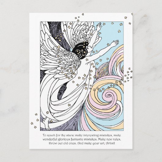 アートエンジェルを作る ポストカード (正面)