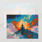 アートオブヨガ (#4) 油絵 ポストカード (正面/裏面)