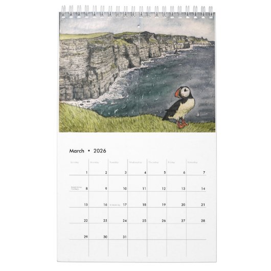 アートオブリーゼルベンディオポッターカレンダー カレンダー (3月 2026)