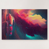 アートオンホイールデジタルカーポートレート ジグソーパズル (横)