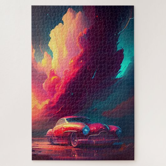 アートオンホイールデジタルカーポートレート ジグソーパズル (縦)