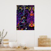 アートオークションでの最後の考え – Ken Gage Art ポスター (キッチン)