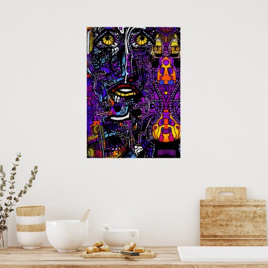 アートオークションでの最後の考え – Ken Gage Art ポスター (キッチン)