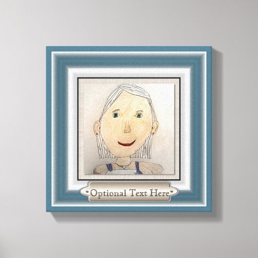 アートカスタムまたは写真を追加するレイアウト枠 キャンバスプリント (正面)