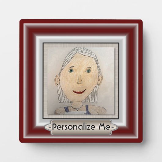 アートカスタムまたは写真を追加するレイアウト枠 フォトプラーク (正面)