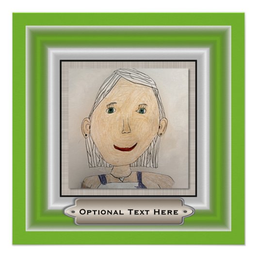 アートカスタムまたは写真を追加するレイアウト枠 ポスター (正面)