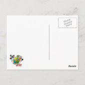 アートカバリエポップ・アートのーキングチャールズスパニエル犬 ポストカード (裏面)