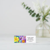 アートカラフルウォーターのカラーフローラ スキニー名刺 (スタンド正面)