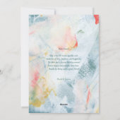 アートカラフルクリスマスホリデーフォトグリーティングカード シーズンカード (裏面)