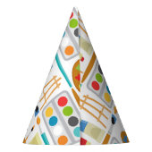 アートカラフルサプライ – おもしろい絵画のパターン パーティーハット (裏面)