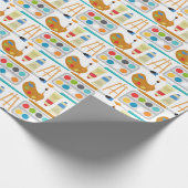 アートカラフルサプライ – おもしろい絵画のパターン ラッピングペーパー (角)