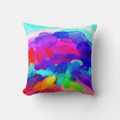 アートカラフルパターンデザイン。買今 クッション (正面)