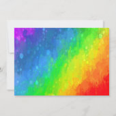 アートカラフルパーティー、パレ絵を描ット招待状 招待状 (裏面)