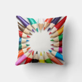 アートカラフル先生向けペンシル色のギフト クッション (裏面)