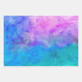アートカラフル抽象芸術の色絵を描 ラッピングペーパーシート (正面)