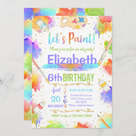 アートカラフル生誕絵を描生会しよう 招待状