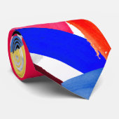 アートカラフル鮮やか筆の爆発アート ネクタイ (ロール)