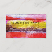 アートカラーアクリル絵画ズオンウッド#2 名刺 (裏面)